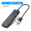 Vention-USB-Hub-3-0-Multi-USB-Splitter-4-USB-Port-3-0-2-0-with-2.webp 4 Port USB 3.0 Hub Multi Splitter Expansion Fast Speed Desktop PC Laptop Adapter