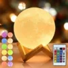 s-l140-1059.webp Night Light 16-Color RGB LED 3D Rechargeable Moon Lamp, Remote Control Dimmable