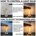 5V Mini LED Touch Dim Night Light USB Rechargeable Portable Reading Lamp UK