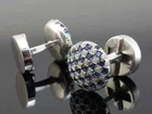 s-l140-1144.webp 3.00Ct Round Cut Lab-Created Sapphire & Diamond Cufflinks 14k White Gold Plated