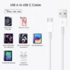 s-l140-1177.webp HeavyDuty USB to Type C Charging Cable Fast Phone Charger Long 25cm 1m 2m 3m UK