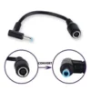 7.4mm x 5.0mm to 4.5mm x 3.0mm DC connector Charge Power Cable HP Dell Laptop