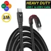 s-l140-1258.webp Type C to Type C Cable Fast Charge 100W PD Dual USB C Charging Braided Cable UK
