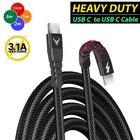 s-l140-1258.webp Type C to Type C Cable Fast Charge 100W PD Dual USB C Charging Braided Cable UK