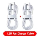 USB A to USB-C Cable 6A 100W for Android Fast Charger Long Type C Lead 1m 3pc