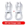 USB A to USB-C Cable 6A 100W for Android Fast Charger Long Type C Lead 1m 3pc