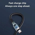 Type C to Type C Cable PD 60W Fast Charger Long Braided USB C Lead