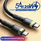 Type C to Type C Cable PD 60W Fast Charger Long Braided USB C Lead