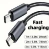 s-l140-1354.webp 60W Type C to Type C Cable USB C Fast Charger Lead For iPhone 17 Pro Max 17 Air