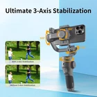 TOALLIN 3-Axis Smartphone Gimbal Stabilizer AI Tracking Foldable & Portable NEW