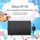 XPPen Deco 01 V3 Drawing Tablet 8 Shortcut Keys 16384 Levels Stylus 10 x 6 inch