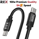 s-l140-1571.webp Type C to Type C Cable PD 60W Fast Charge Braided USB Lead LED 2M 3M For Samsung