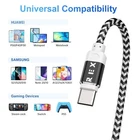 s-l140-1572.webp Type C to Type C Cable PD 60W Fast Charge Braided USB Lead LED 2M 3M For Samsung