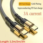 s-l140-1585.webp Type C to Type C Cable PD 60W Fast Charge Braided USB Lead LED 2M 3M For Samsung