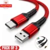 s-l140-1588.webp HeavyDuty USB to Type C Charging Cable Fast Phone Charger Long 25cm 1m 2m 3m UK