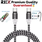 s-l140-1611.webp Heavy Duty Type C to Type C Cable Fast Charge PD 60W Braided USB C Cables Lead
