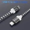 s-l140-1622.webp Heavy Duty Type C to Type C Cable Fast Charge PD 60W Braided USB C Cables Lead