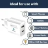 s-l140-1650.webp EU 2 Pin USB + PD Plug Adapter Travel Fast Charger Europe Adaptor iPhone Samsung