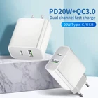 UK to EU or USA 2 Pin USB + PD Plug Adapter Travel Fast Charger Adaptor