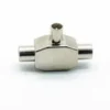 PRO METAL 2 Way COAX TV Aerial Cable Splitter 1 x FEMALE to 2 x MALE
