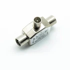 PRO METAL 2 Way COAX TV Aerial Cable Splitter 1 x FEMALE to 2 x MALE