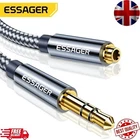 3.5mm Audio Aux Extension Cable Male to Female Jack Headphone Adapter Cord uk