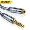 3.5mm Audio Aux Extension Cable Male to Female Jack Headphone Adapter Cord uk
