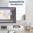 3.5mm Audio Aux Extension Cable Male to Female Jack Headphone Adapter Cord uk