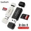 s-l140-182.webp Type C SD TF Card Reader 2 in 1 USB 2.0 High Speed Memory Card Adapter for PC UK