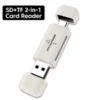 s-l140-186.webp Type C SD TF Card Reader 2 in 1 USB 2.0 High Speed Memory Card Adapter for PC UK