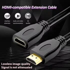 HDMI 4K Cable Male To Female Converter Short Extension Cable Fire TV uk