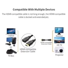 HDMI 4K Cable Male To Female Converter Short Extension Cable Fire TV uk