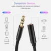 AUX Extension Cable 3 Pin 3.5mm Jack Male to 3.5mm Female  UK