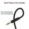 2M 3M 5M Headphone Aux Cable Audio Lead 3.5mm Jack to Jack Stereo PC Car Male UK