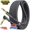 s-l140-1902.webp RIght Angle 3.5mm Jack Audio Cable 90 Degree Stereo AUX Lead GOLD Black or White