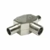 2 Way COAX Coaxial TV Aerial T Splitter Female to 2 x Male Metal Adaptor RF