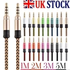 s-l140-1921.webp Aux Cable Jack To Jack 3.5 mm Audio Lead Male Stereo 1 To 5m Car PC Phone Plug