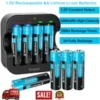 s-l140-1935.webp 1.5V Rechargeable Battery AA Lithium with USB Li-ion AA/AAA Charger,3500mW<wbr/>h.LOT