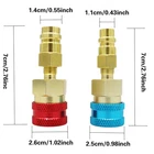 s-l140-2039.webp 2x Couplers Connectors Adapters R1234YF to R134A High&Low Side Quick Coupler uk