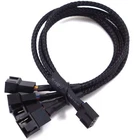 s-l140-207.webp PWM 1 to 2, 3, 4 extension 12V PC fan Y splitter cable 27cm black-sleeved cable