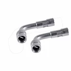 2X 90 Degree Angle Tyre Valve Extension Adaptor Motorcycle Motorbike Car Bike