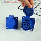s-l140-2094.webp Mains Hook Up Site 3 Pin Plug & Socket 240V 16A IP44 Camping Caravan Motorhome