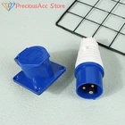 s-l140-2096.webp Mains Hook Up Site 3 Pin Plug & Socket 240V 16A IP44 Camping Caravan Motorhome