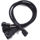 s-l140-214.webp PWM 1 to 2, 3, 4 extension 12V PC fan Y splitter cable 27cm black-sleeved cable