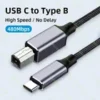 s-l140-221.webp USB Type-C to Printer Cable High Speed Printer USB B 2.0 Midi Interface 0.5M-3M