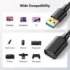 USB 3.0 Extension Cable Fast Data Sync Lead Extender Cord for PC Laptop TV Xbox