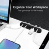 s-l140-272.webp Cable Holder Ties Management Clips Tidy Lead Desk Charger Wire USB Organizer UK