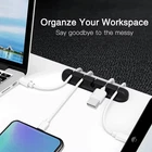 s-l140-272.webp Cable Holder Ties Management Clips Tidy Lead Desk Charger Wire USB Organizer UK