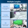 USB 2.0 Extension Cable SuperSpeed Fast Lead Male to Female 0.5 to 3m