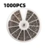 1000PcsSet Small Metal Nuts Bolts small Screws Kits Assorted steel M1M1.2M1.4